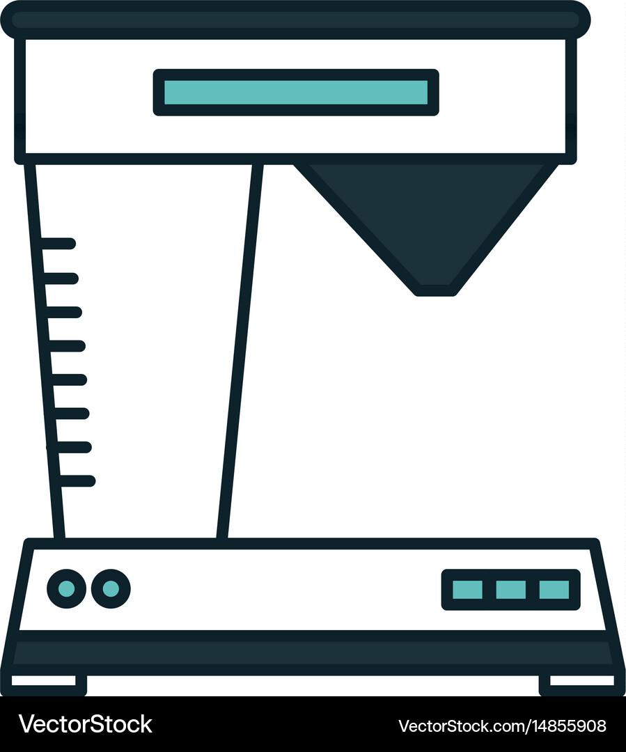 Coffee machine isolated icon Royalty Free Vector Image