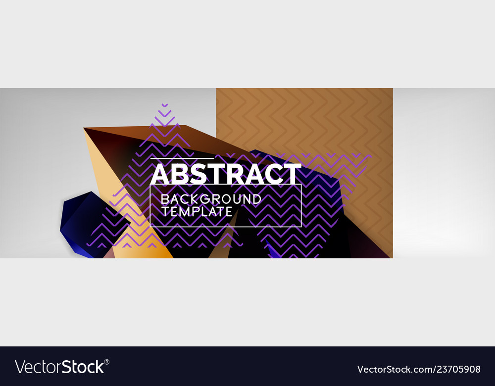 Dark 3d triangular low poly shapes abstract Vector Image Dark 3d triangular low poly shapes abstract