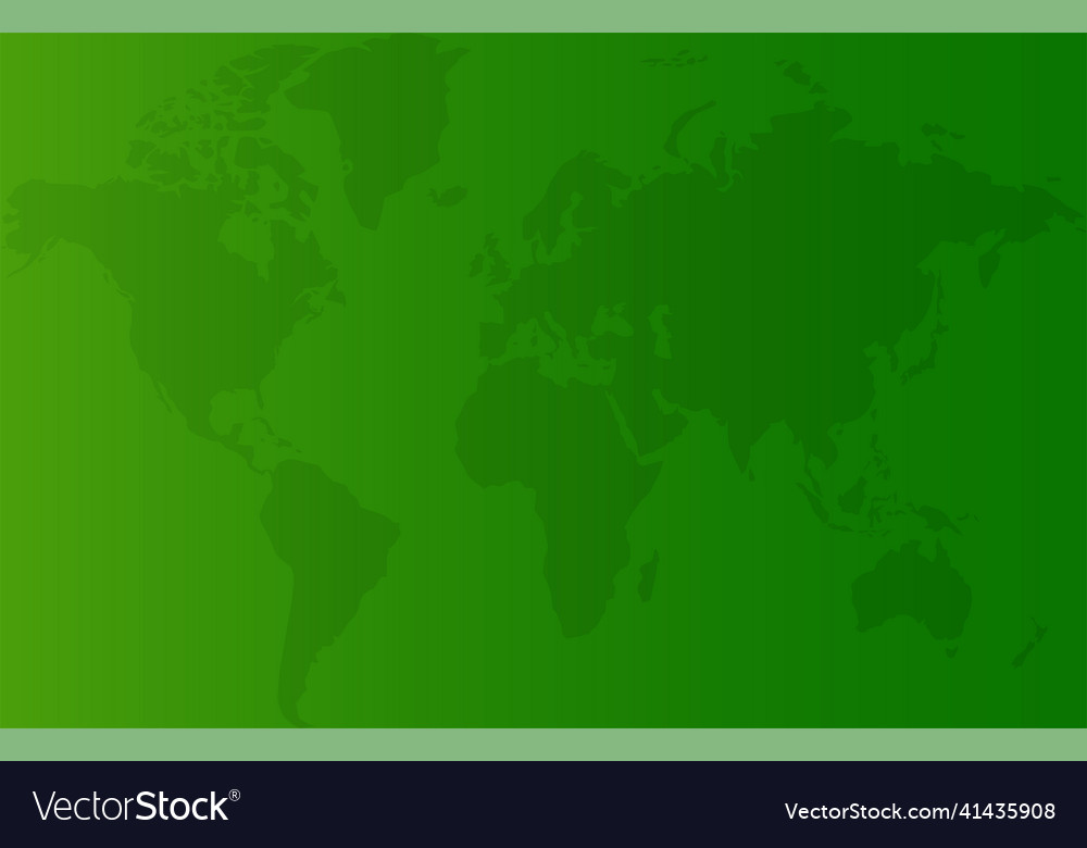 Green background with map shadow vector image Green background with map shadow