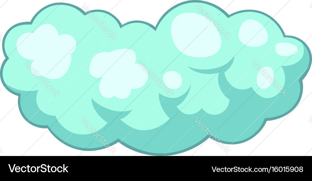 Medium cloud icon cartoon style Royalty Free Vector Image