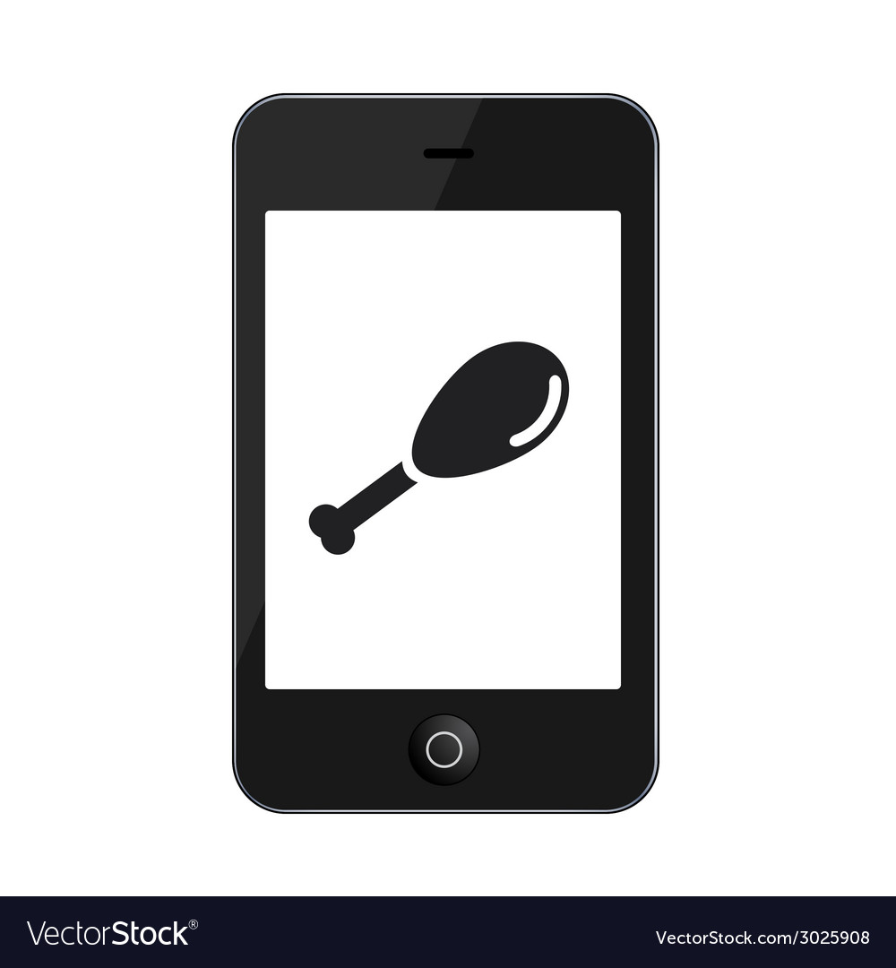 Modern smartphone isolated on white