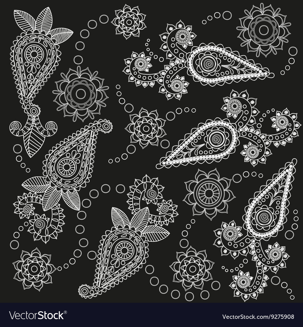 Ornate paisley pattern