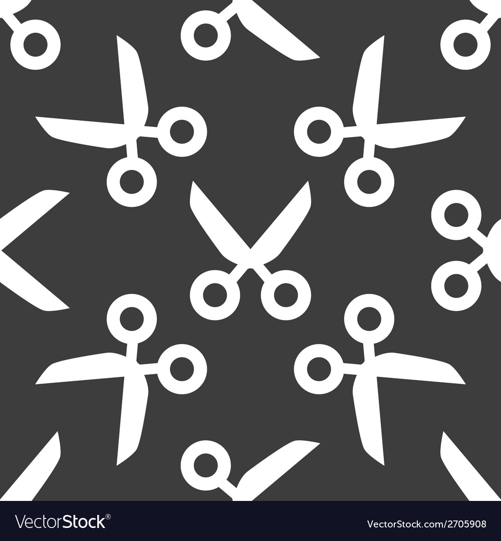 Scheren Web-Icon flaches Design nahtloses Muster