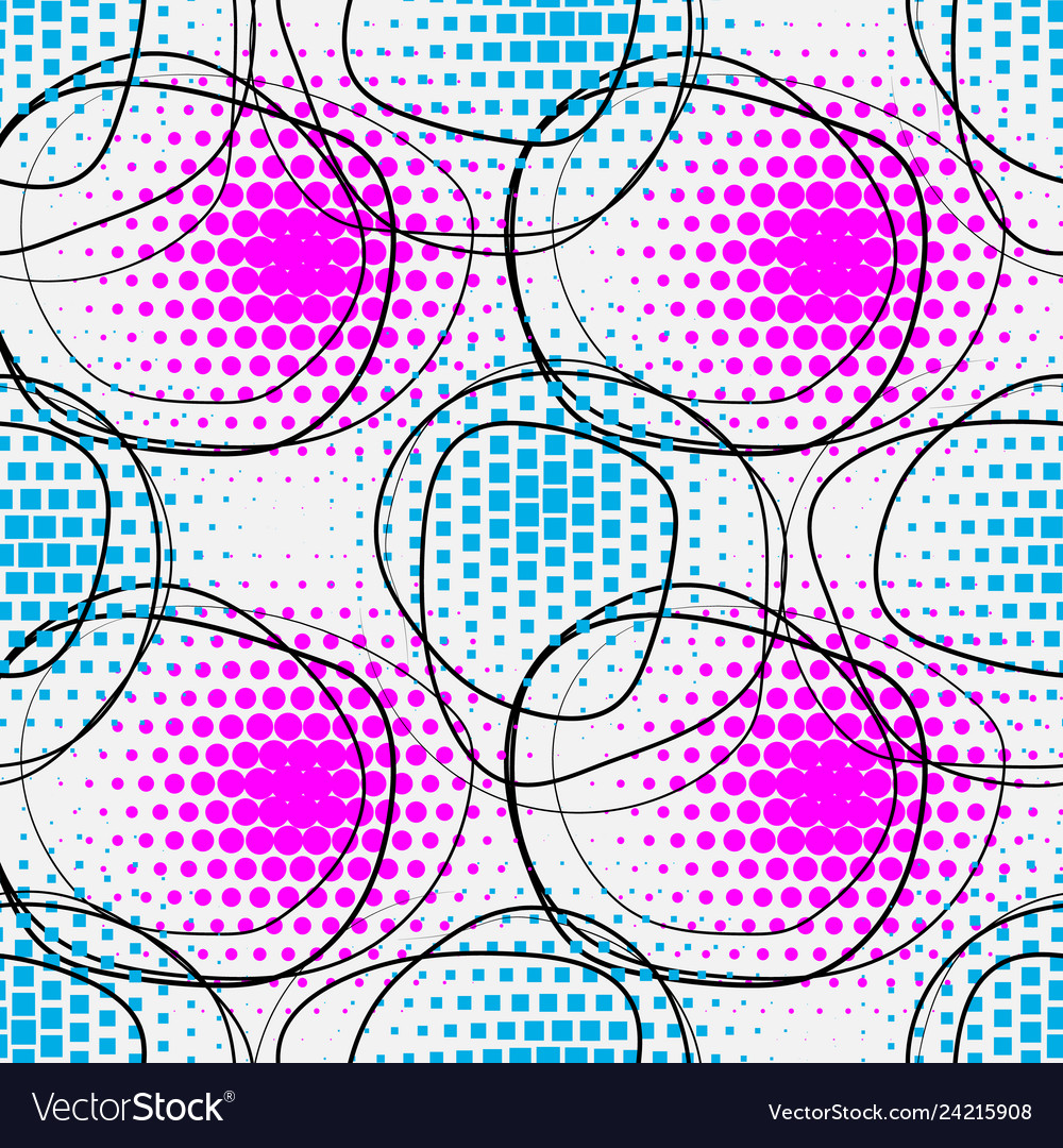Scribble color seamless pattern texture with hand