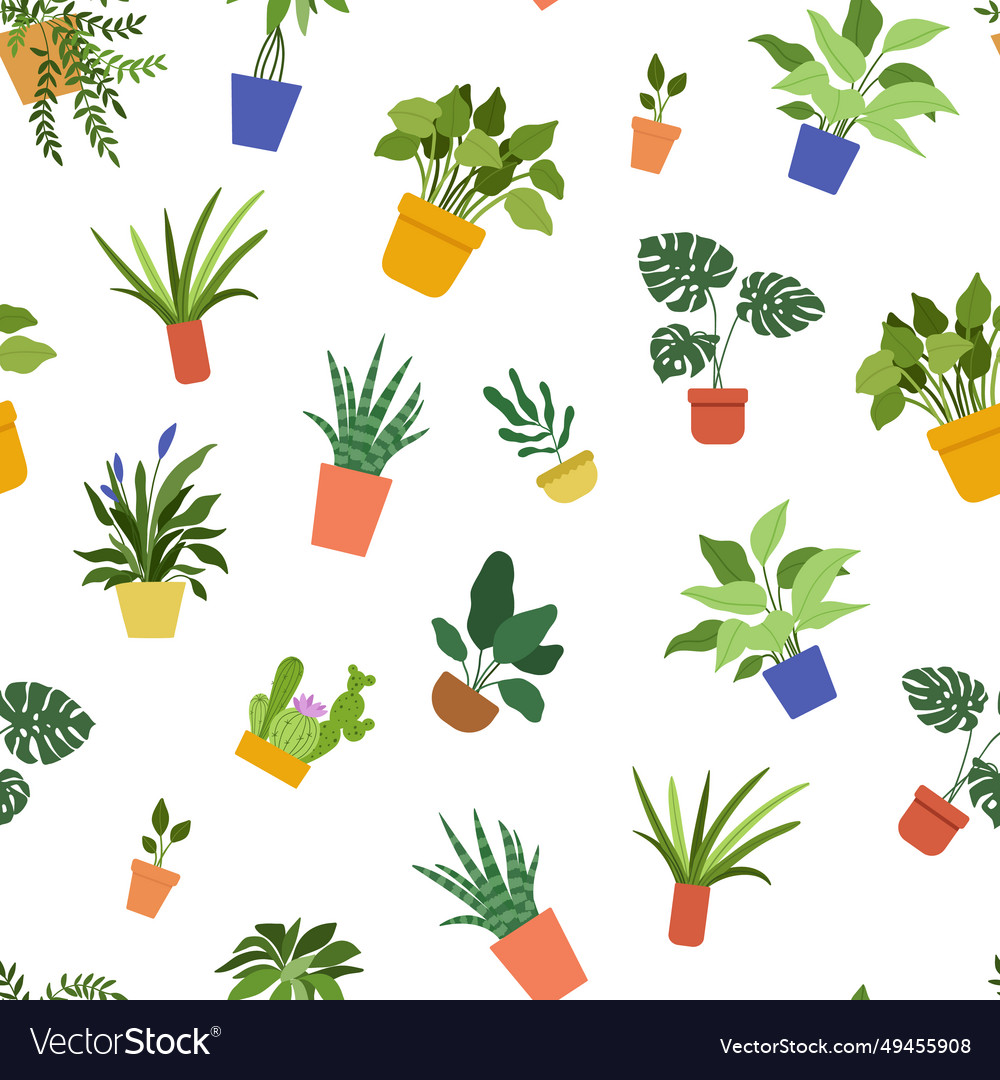 Seamless pattern with hand drawn house vector image Seamless pattern with hand drawn house