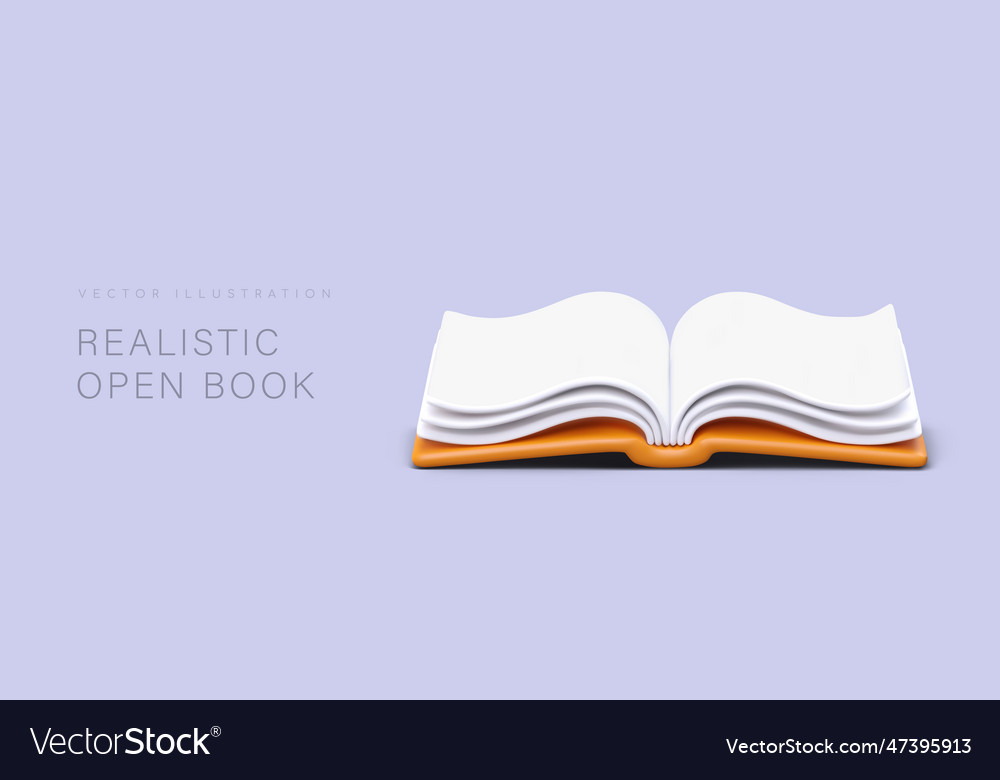 3D Open Book - Knowledge Symbol
