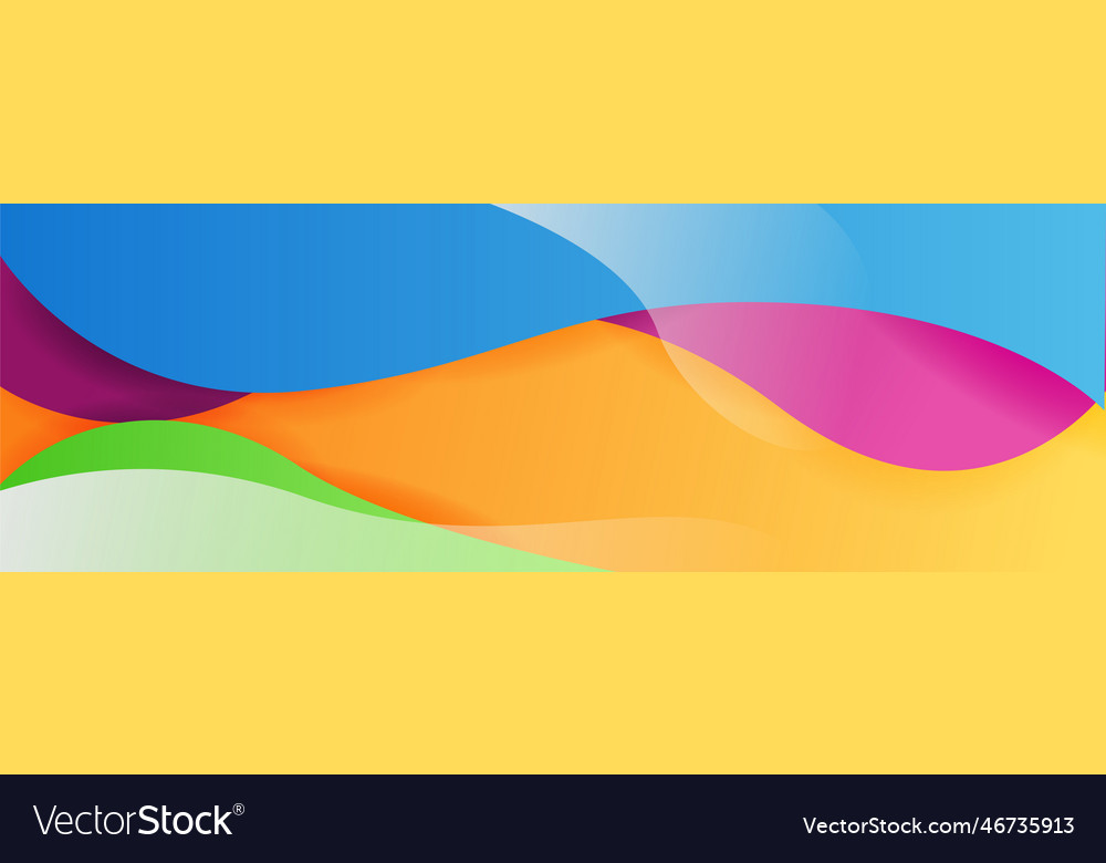 Abstract colorful polygon banner design template Vector Image