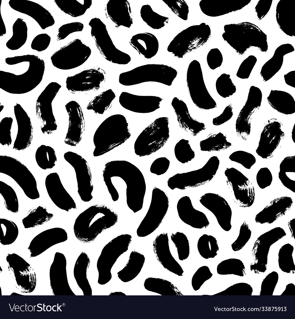 Animal skin leopard seamless pattern design vector image Animal skin leopard seamless pattern design