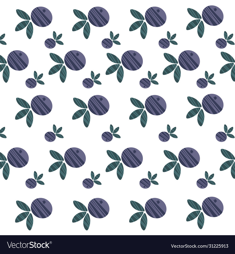 Blueberry leaf pattern for use as a background Vector Image Blueberry leaf pattern for use as a background