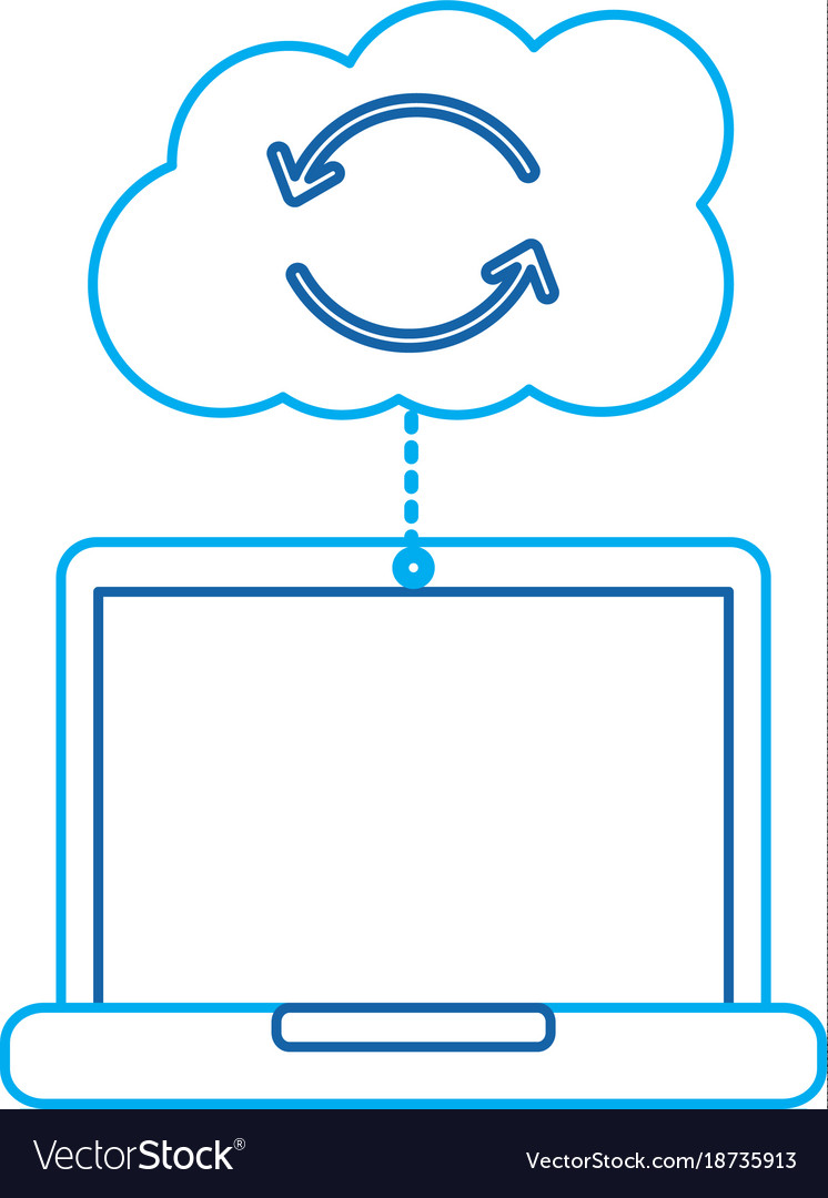 Cloud laptop data connection binary hosting