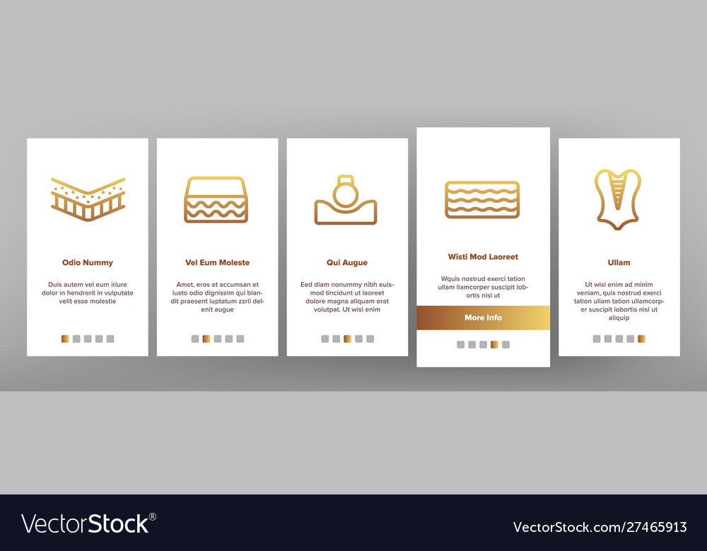 Latex material items onboarding Vector Image Latex material items onboarding