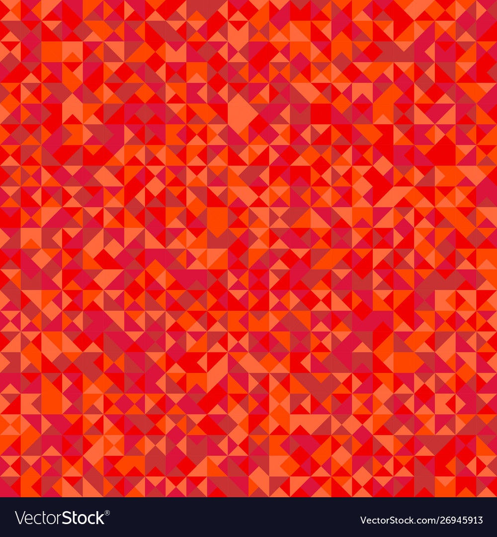 Polygonal red triangle mosaic pattern background