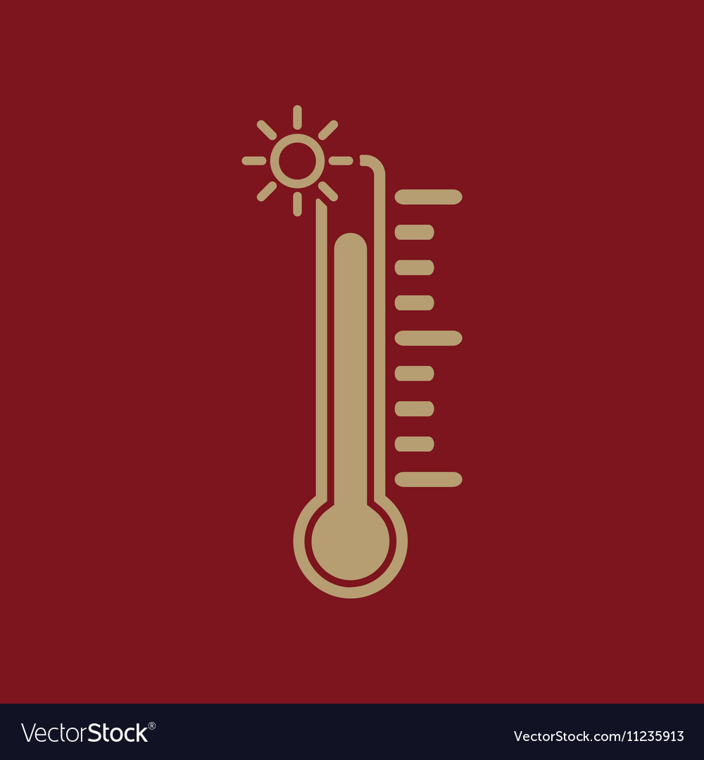 Thermometer Icon Hochtemperatursymbol