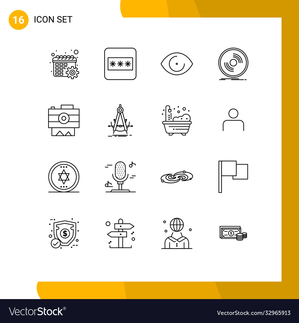 User interface pack 16 basic outlines