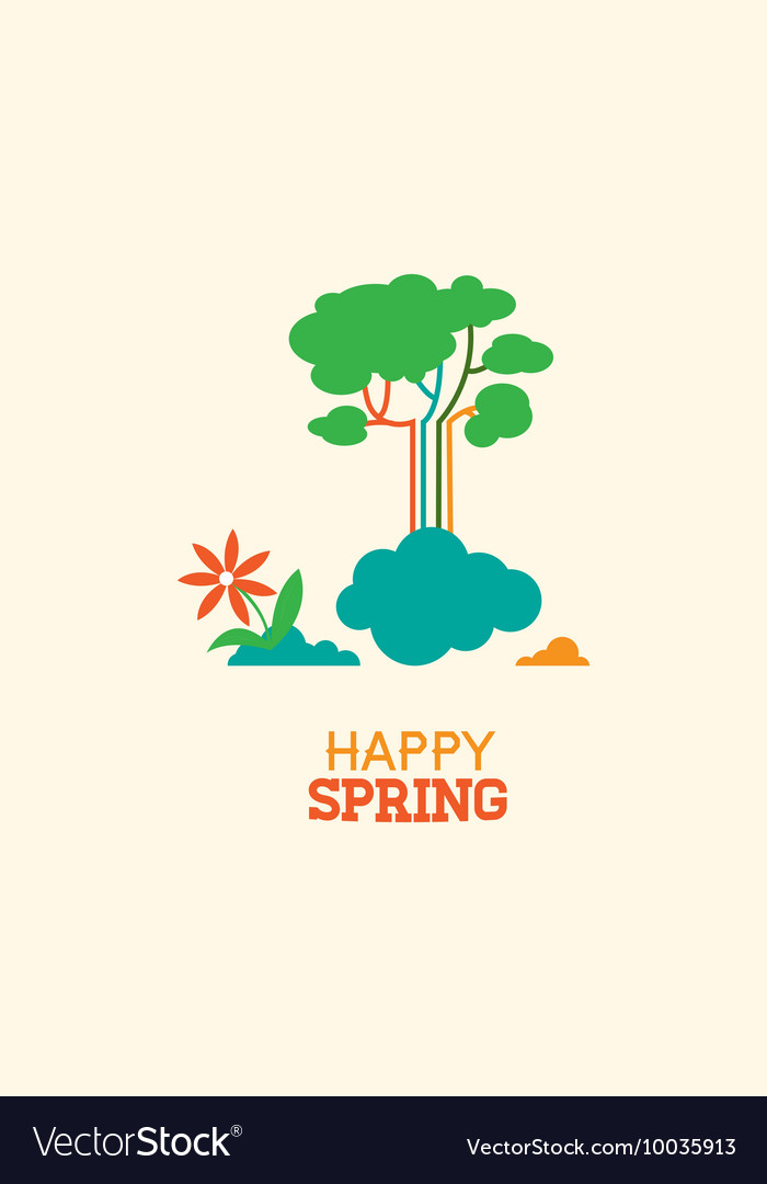 With spring clouds
