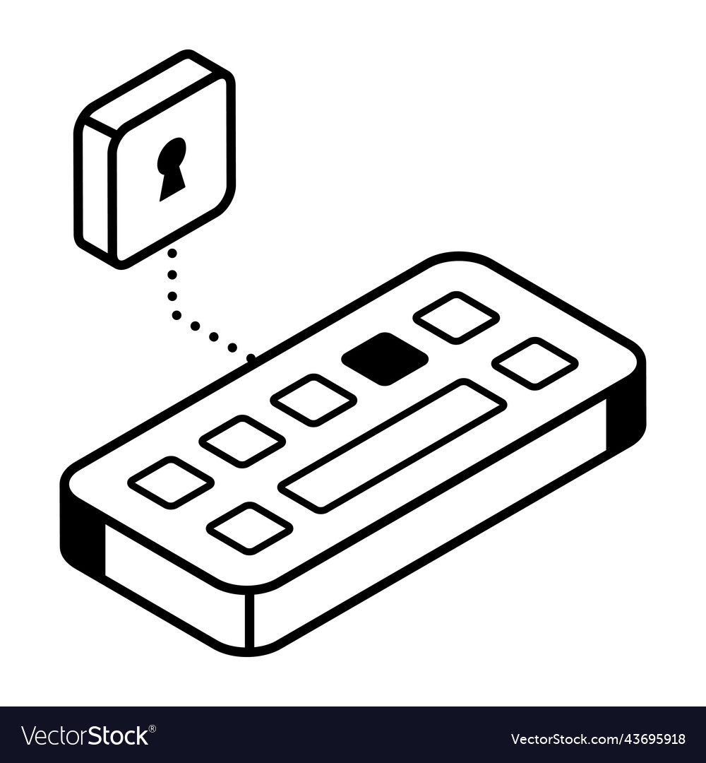 A keyboard protection line icon download