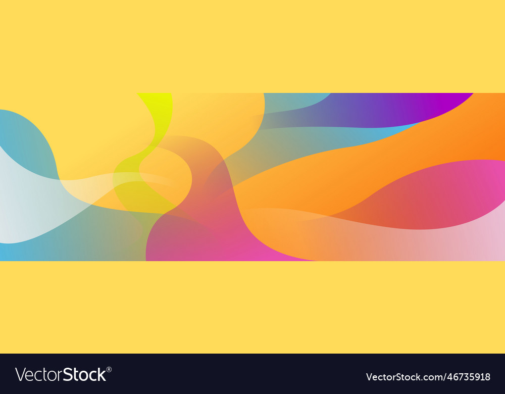 Abstract colorful polygon banner design template Vector Image