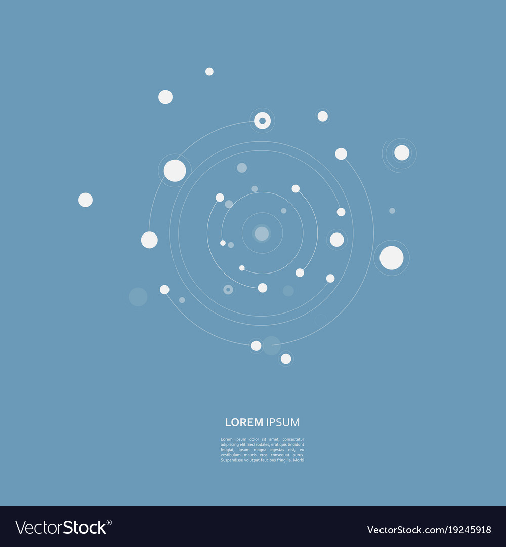 Connected Circle Network Background