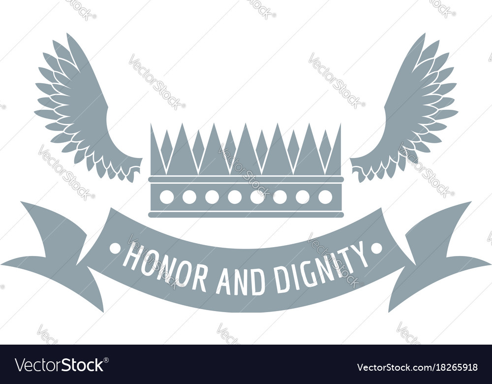 Crown king logo simple gray style Royalty Free Vector Image