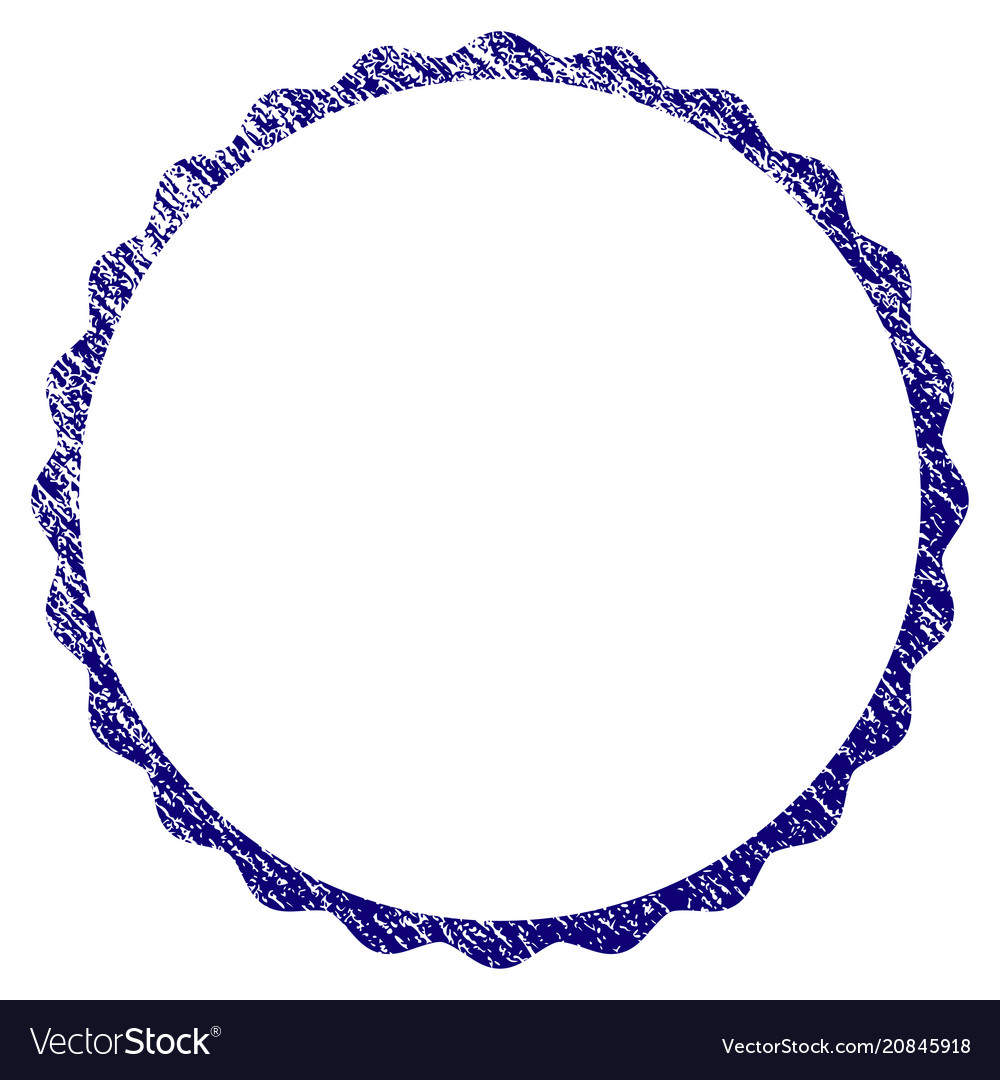 Grunge textured certificate rosette circular frame