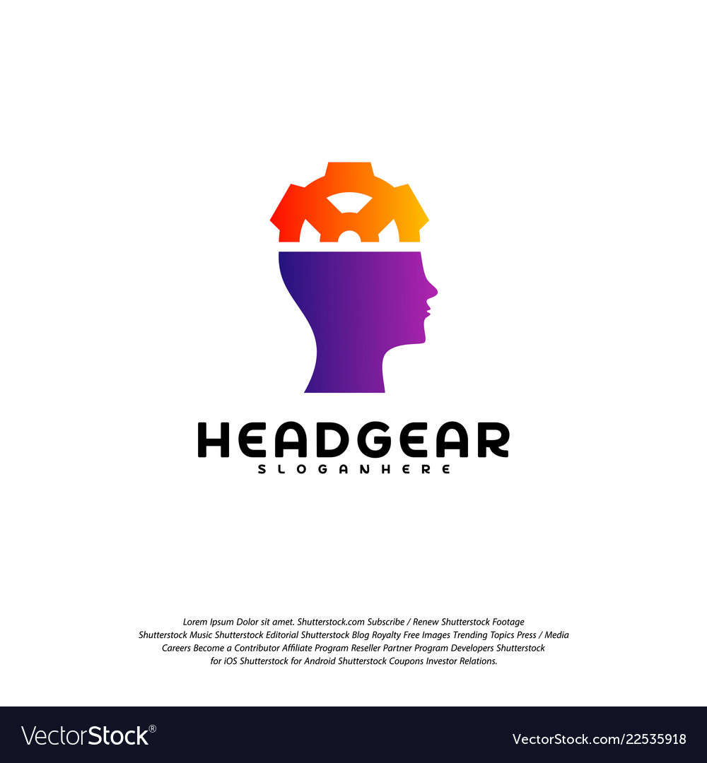 Head gear logo intelligence designs