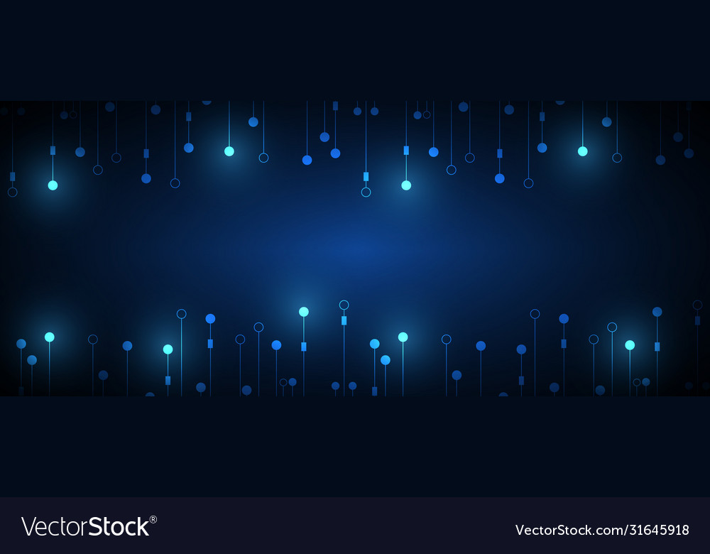 Hi-tech digital data connection system vector image Hi-tech digital data connection system