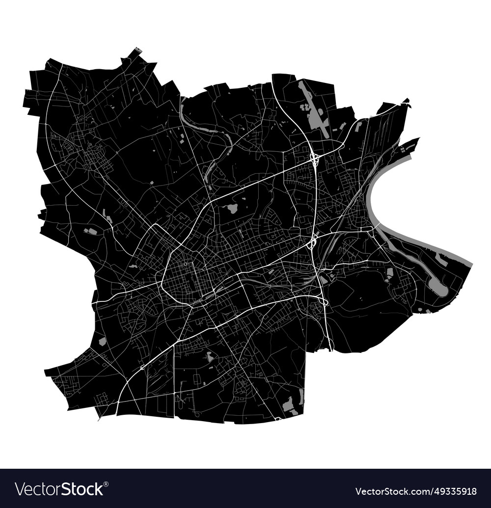 Krefeld Stadtplan Verwaltungsbezirk