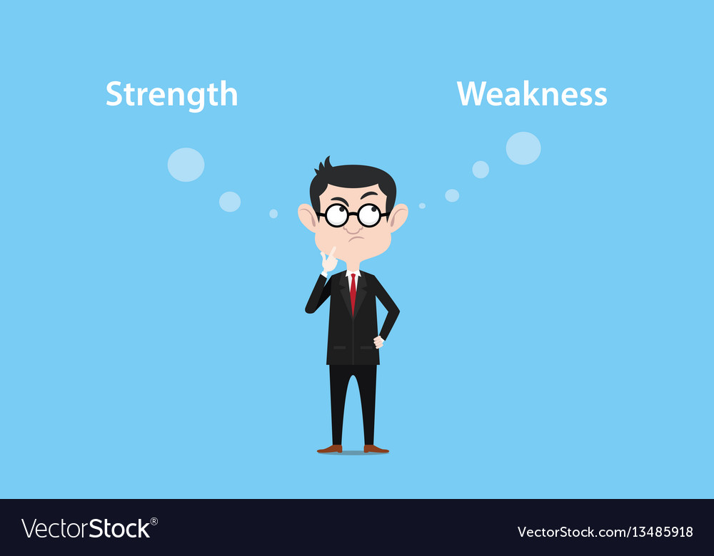 Man Contemplating Strength and Weakness