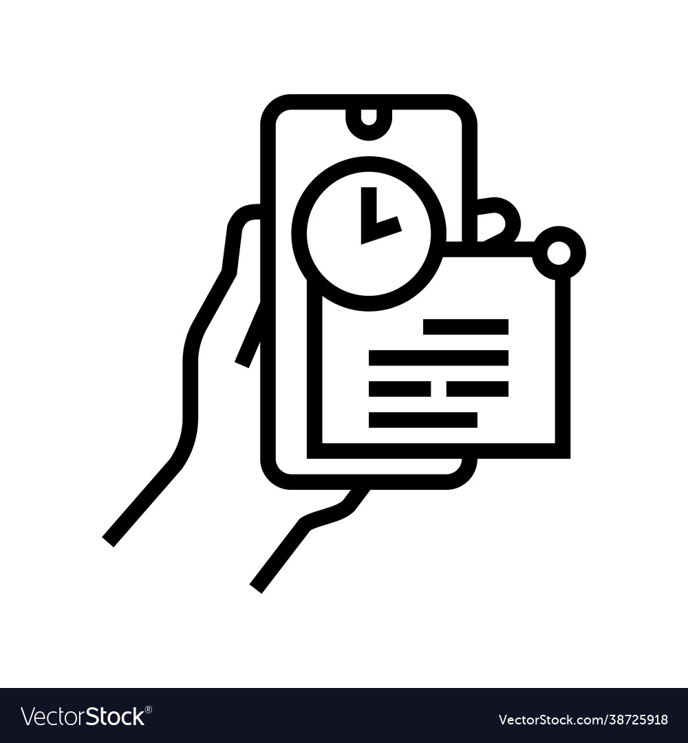 Message ephemeral line icon
