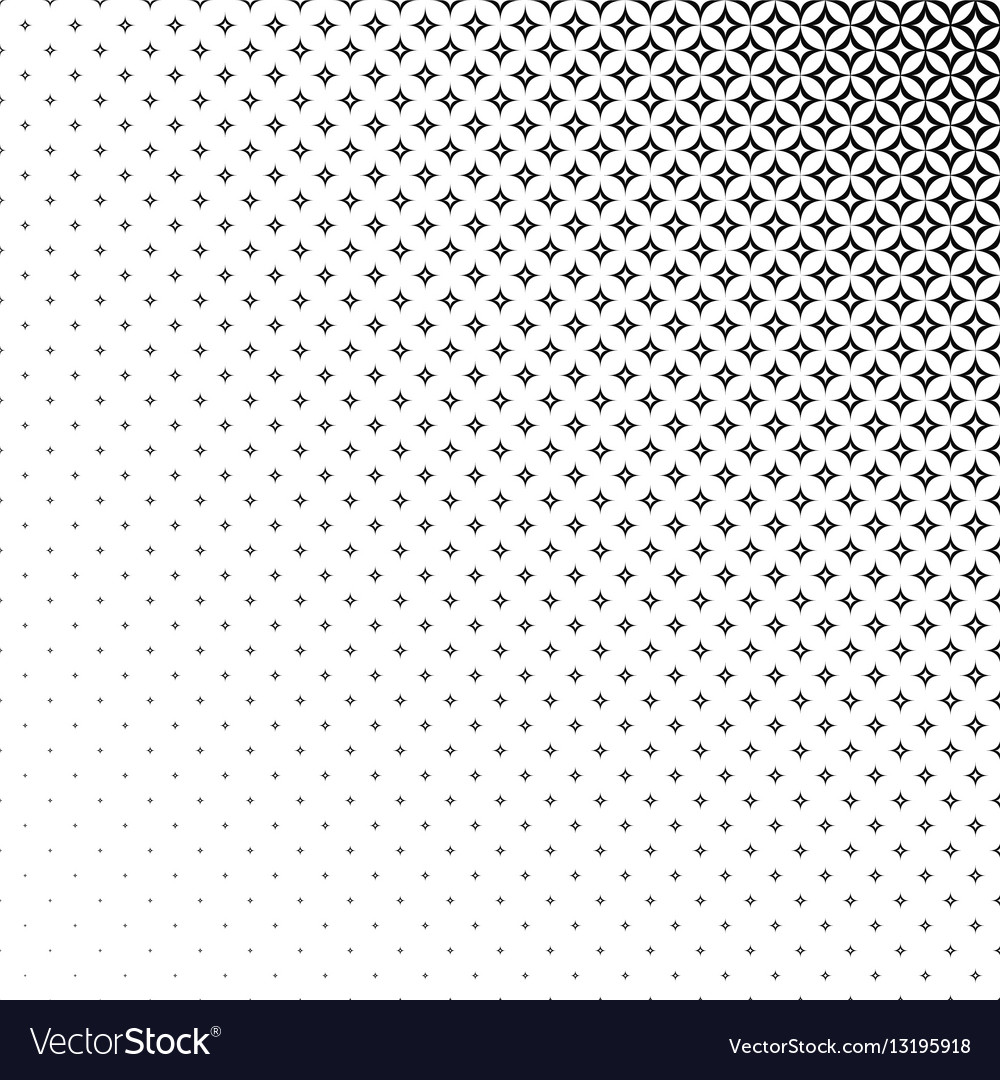 Monochrome curved star pattern background design