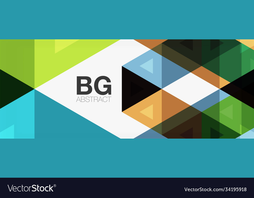 Mosaic triangle pattern abstract background Vector Image Mosaic triangle pattern abstract background