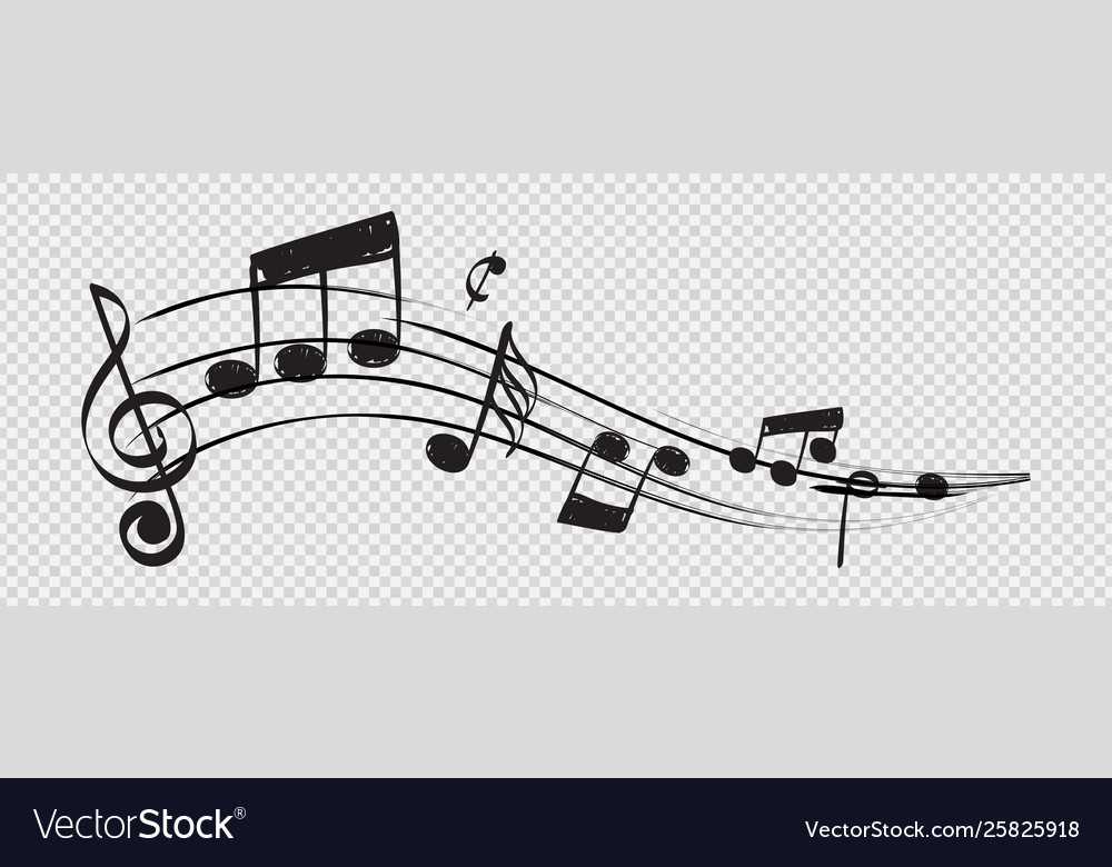 Musical note staff treble clef notes musician vector image Musical note staff treble clef notes musician