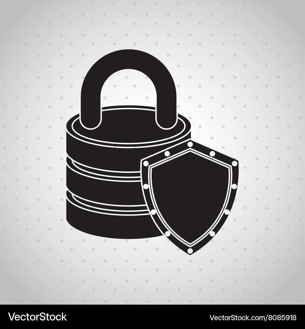 Security system design Royalty Free Vector Image