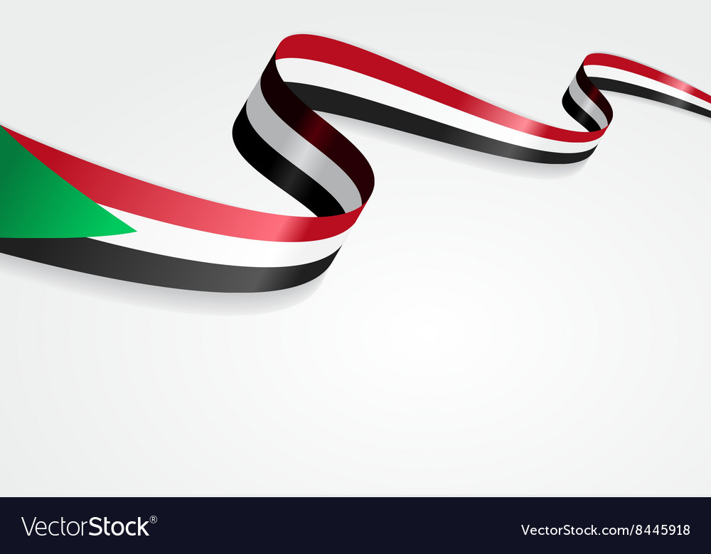 Sudanese flag background Royalty Free Vector Image