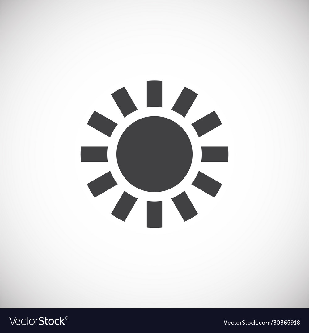 Sun related icon on background for graphic and web vector image Sun related icon on background for graphic and web
