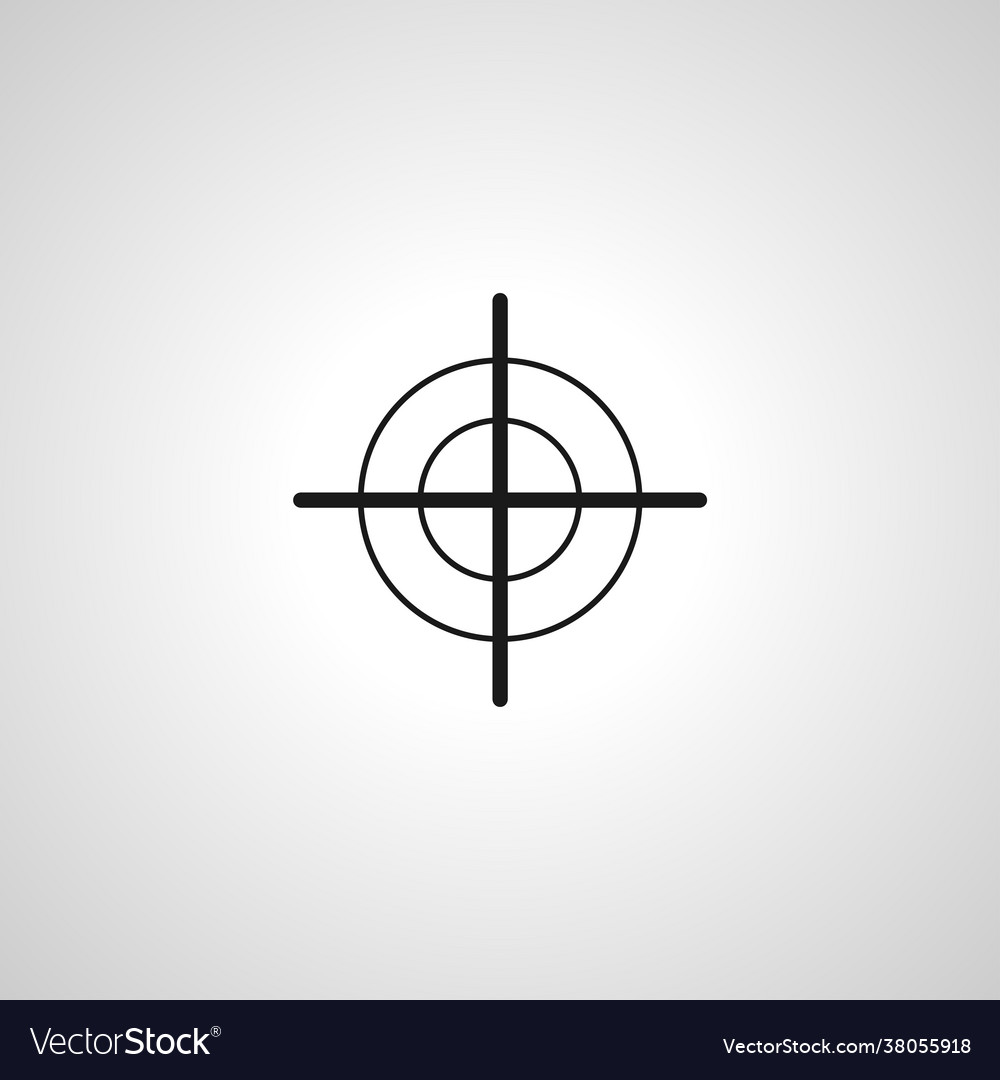 Target aim isolated icon