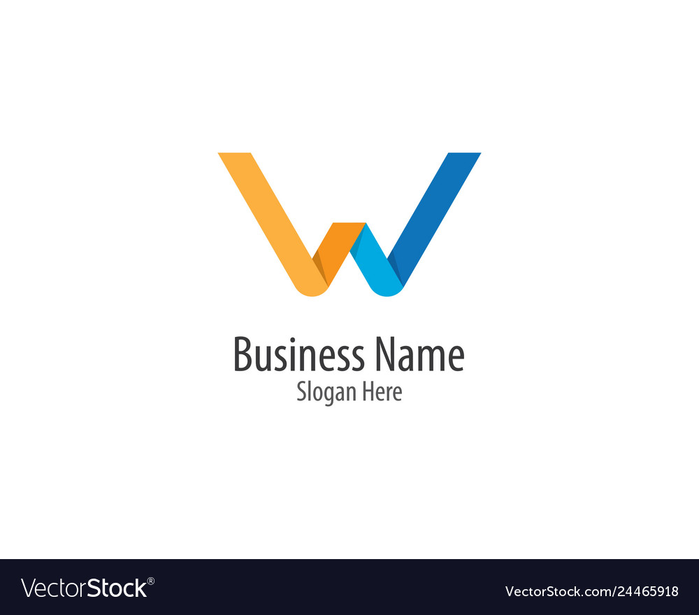 W letter logo icon Royalty Free Vector Image - VectorStock