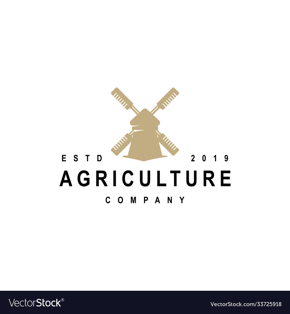 Windmill logo design templatecreative