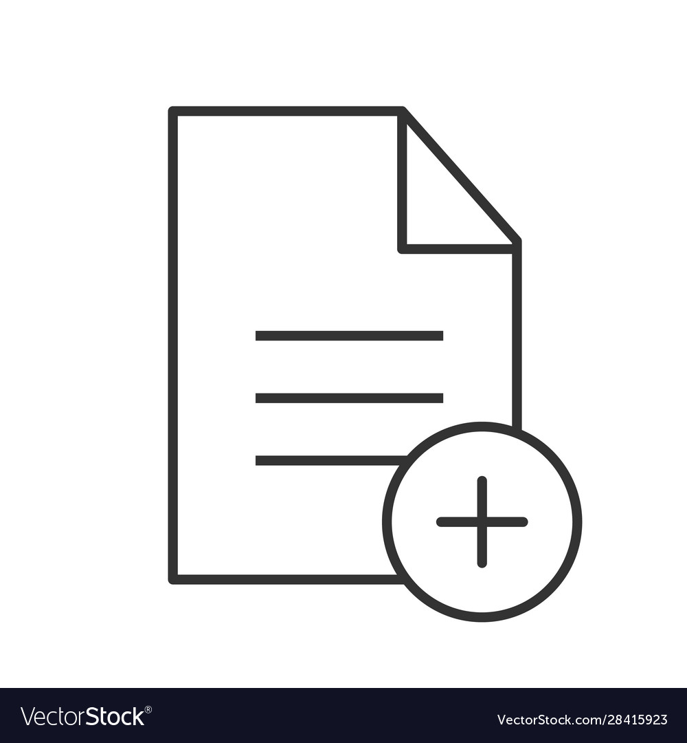 Add new document linear icon