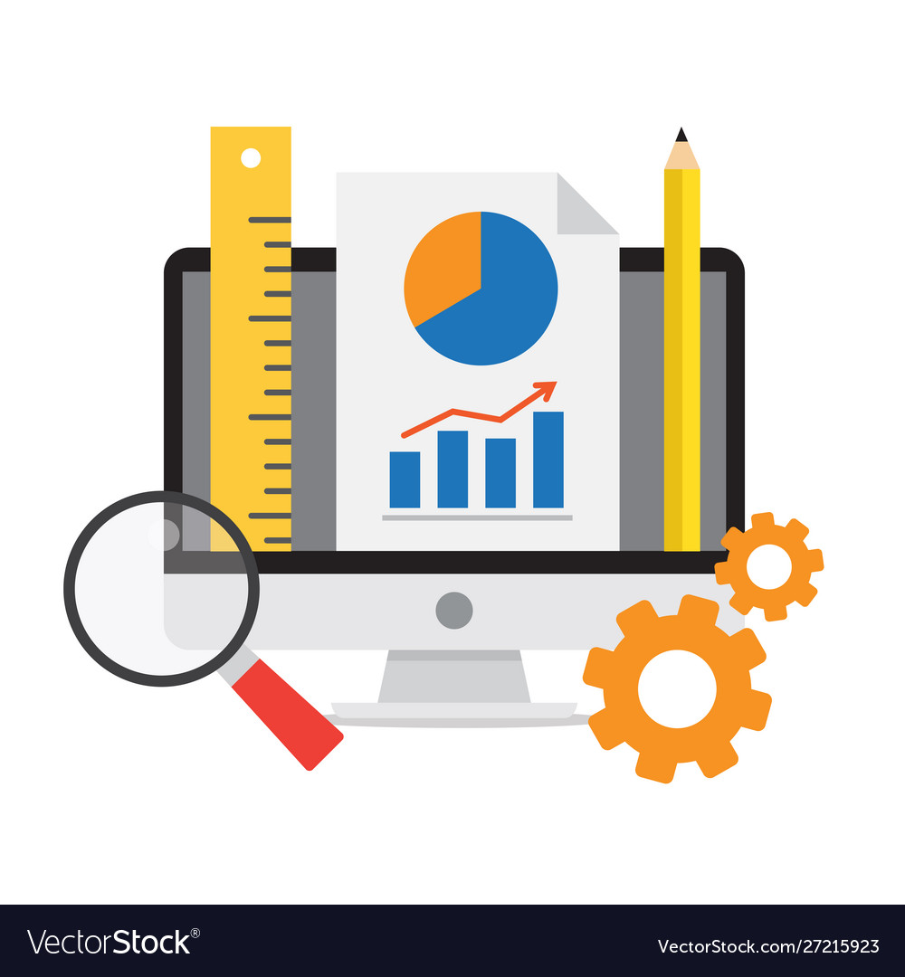 Analityc project vector image Analityc project