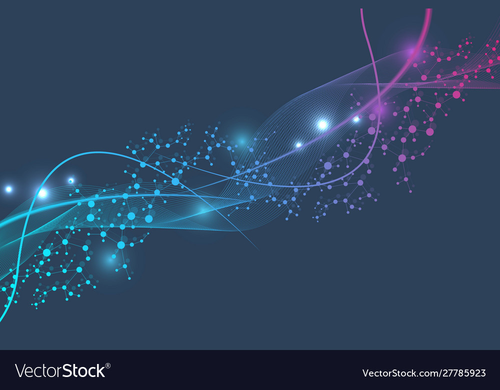 Big data visualization background modern vector image Big data visualization background modern