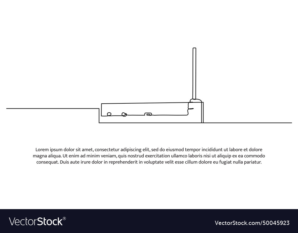 Continuous line design of router technology
