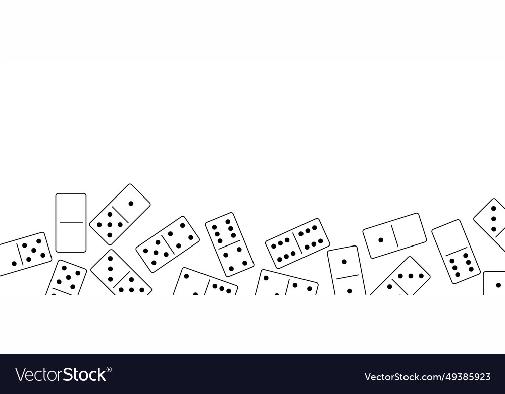 Dominoes domino and eyes game pieces