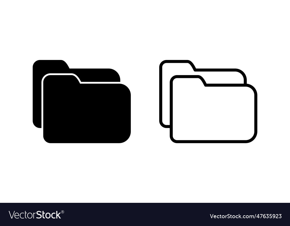 Folder icon document Royalty Free Vector Image