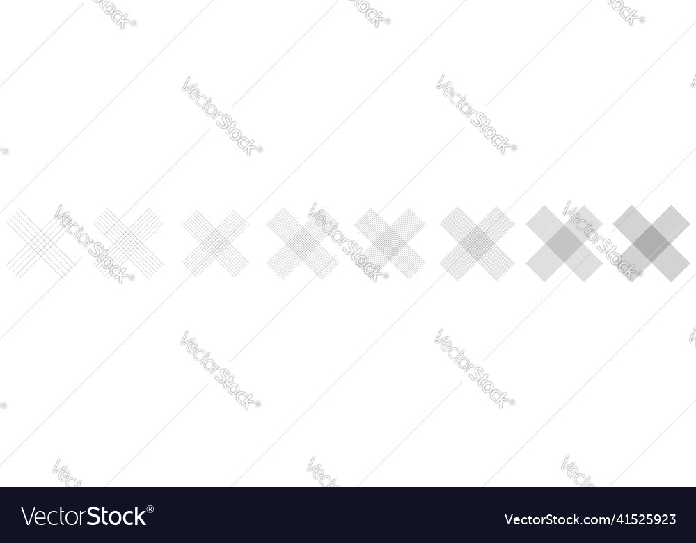Geometric weave element with intersecting lines vector image Geometric weave element with intersecting lines