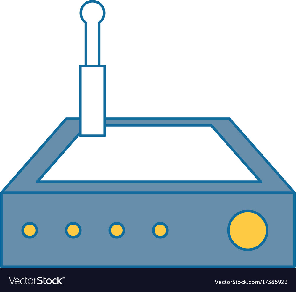Router wifi isolated icon