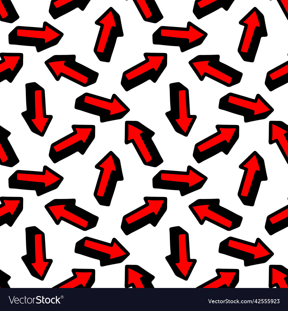 Seamless pattern with a red cursor Vector Image Seamless pattern with a red cursor