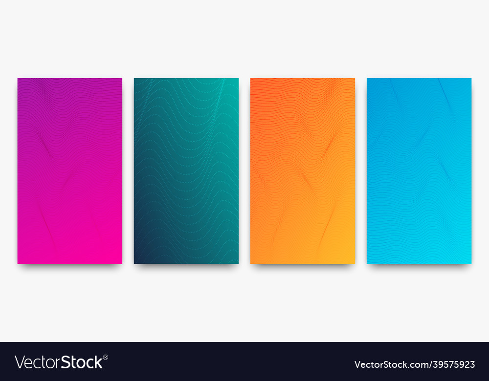 Set of halftone gradient backgrounds with dots Vector Image Set of halftone gradient backgrounds with dots