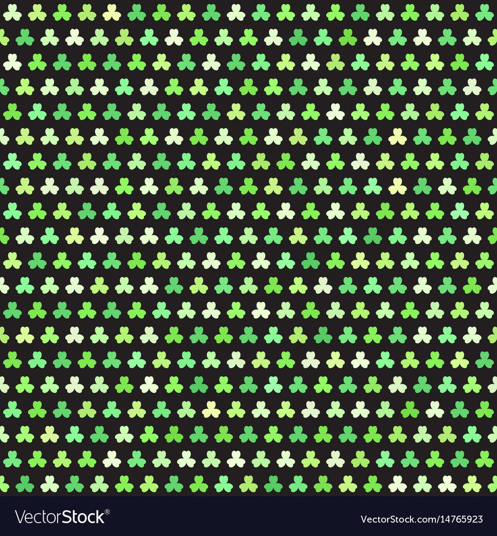 Shamrock pattern seamless clover background