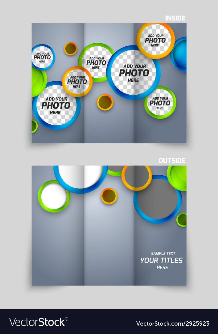 Tri-fold brochure template design